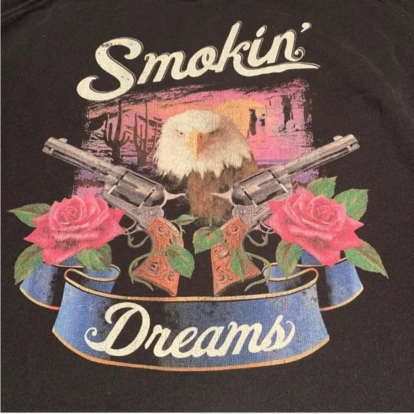 Spell Smokin Dreams Black Graphic sweatshirt